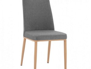 Καρέκλα Eilish HM8727.01 43X55X92cm Grey Σετ 6τμχ